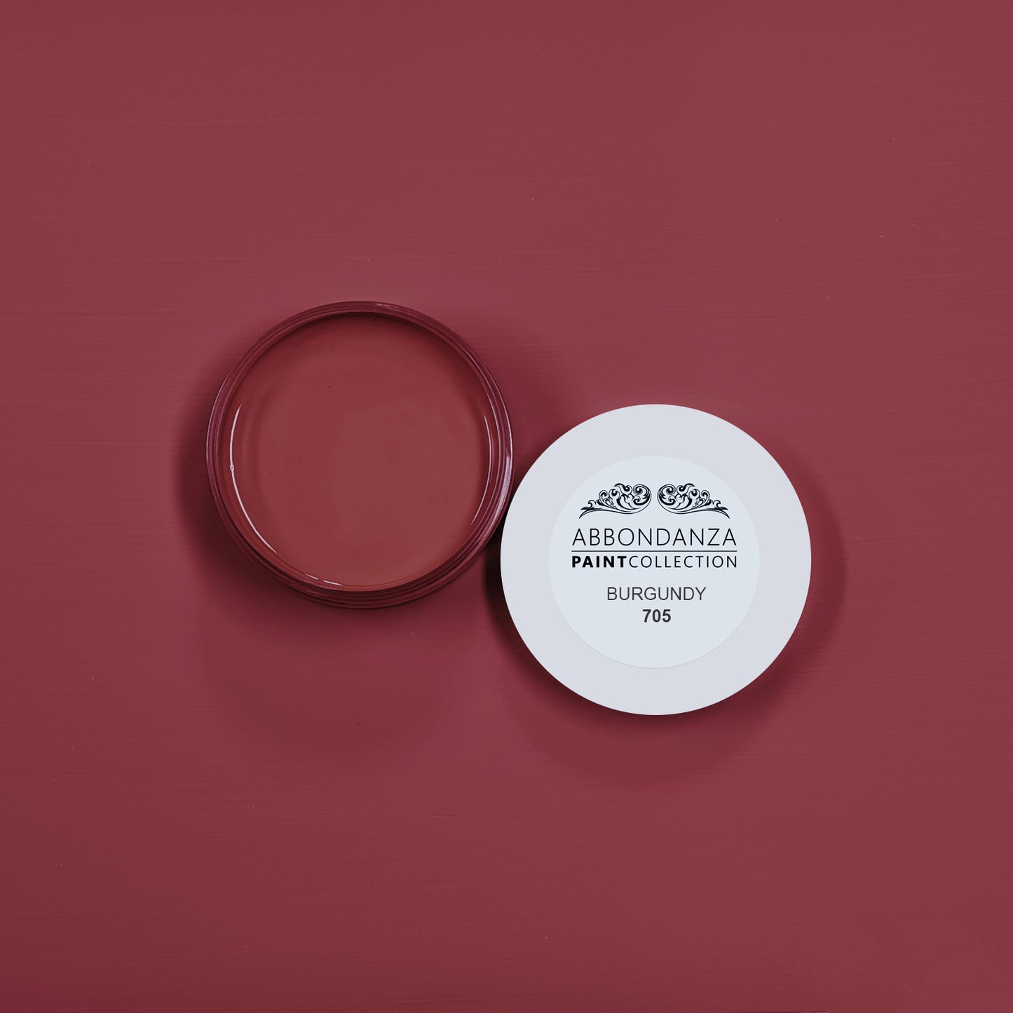 Abbondanza Burgundy Testpotje en kleurstaal