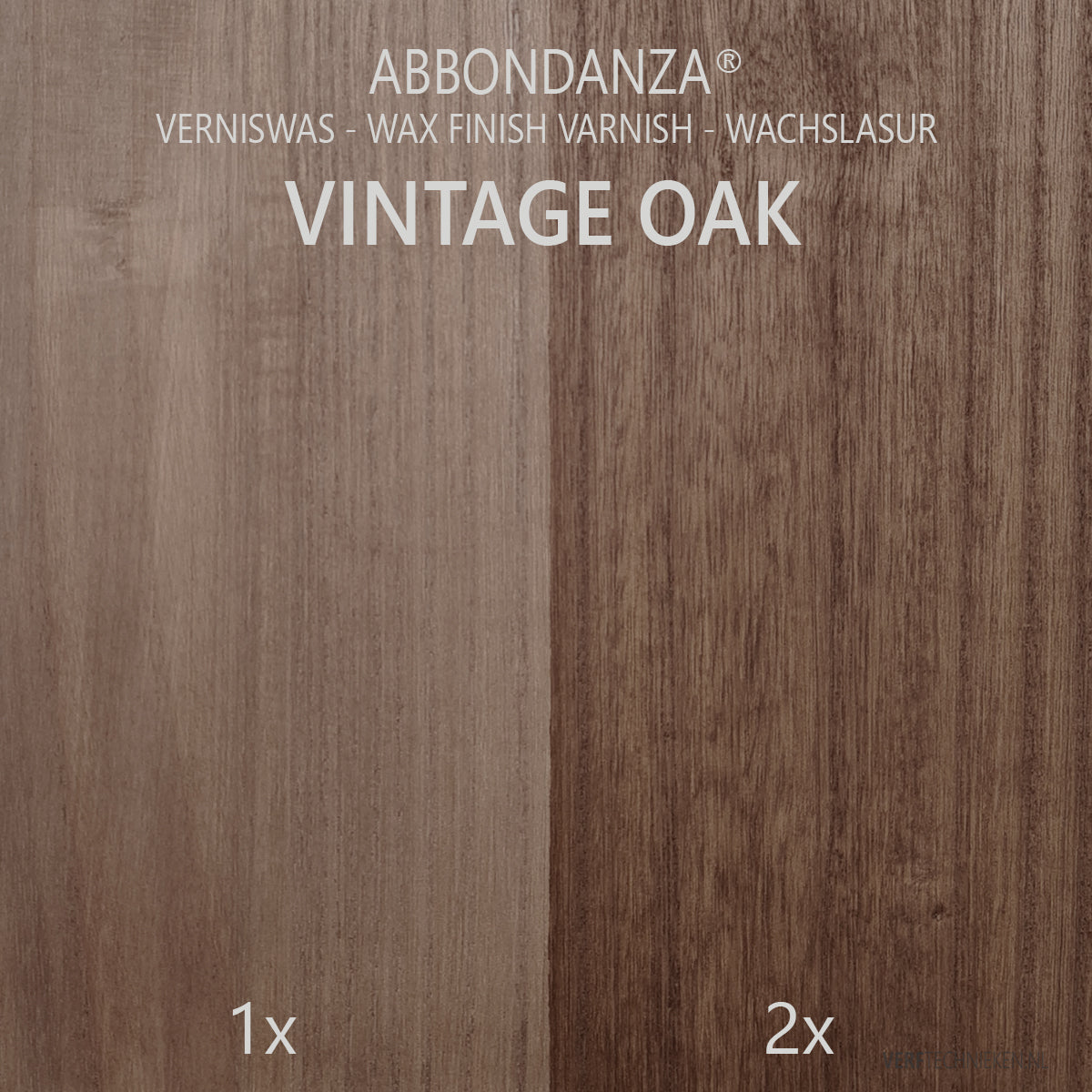 Abbondanza verniswas Vintage Oak voorbeeld
