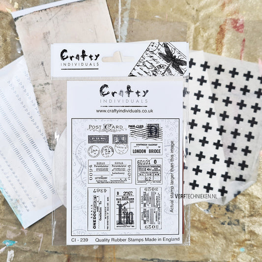 Stempel Vintage Tickets & Postmarks