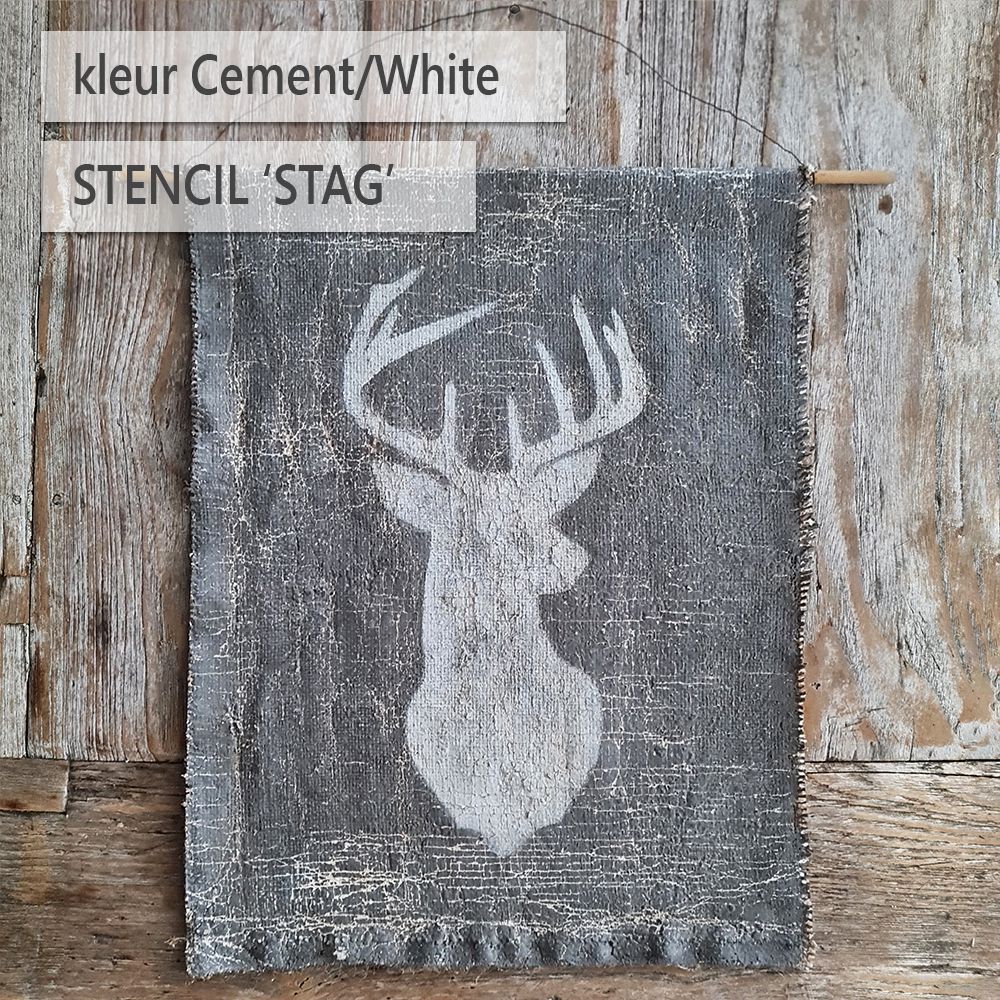 DIY pakket stoer wanddoek met stucco