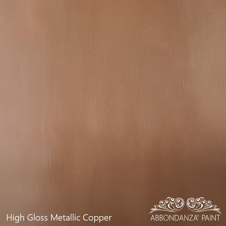 High Gloss Metallic Copper kleurstaal