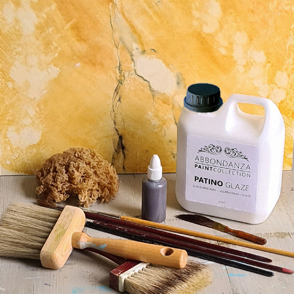 Patino Glaze voor marmerimitaties en andere decoratieve technieken