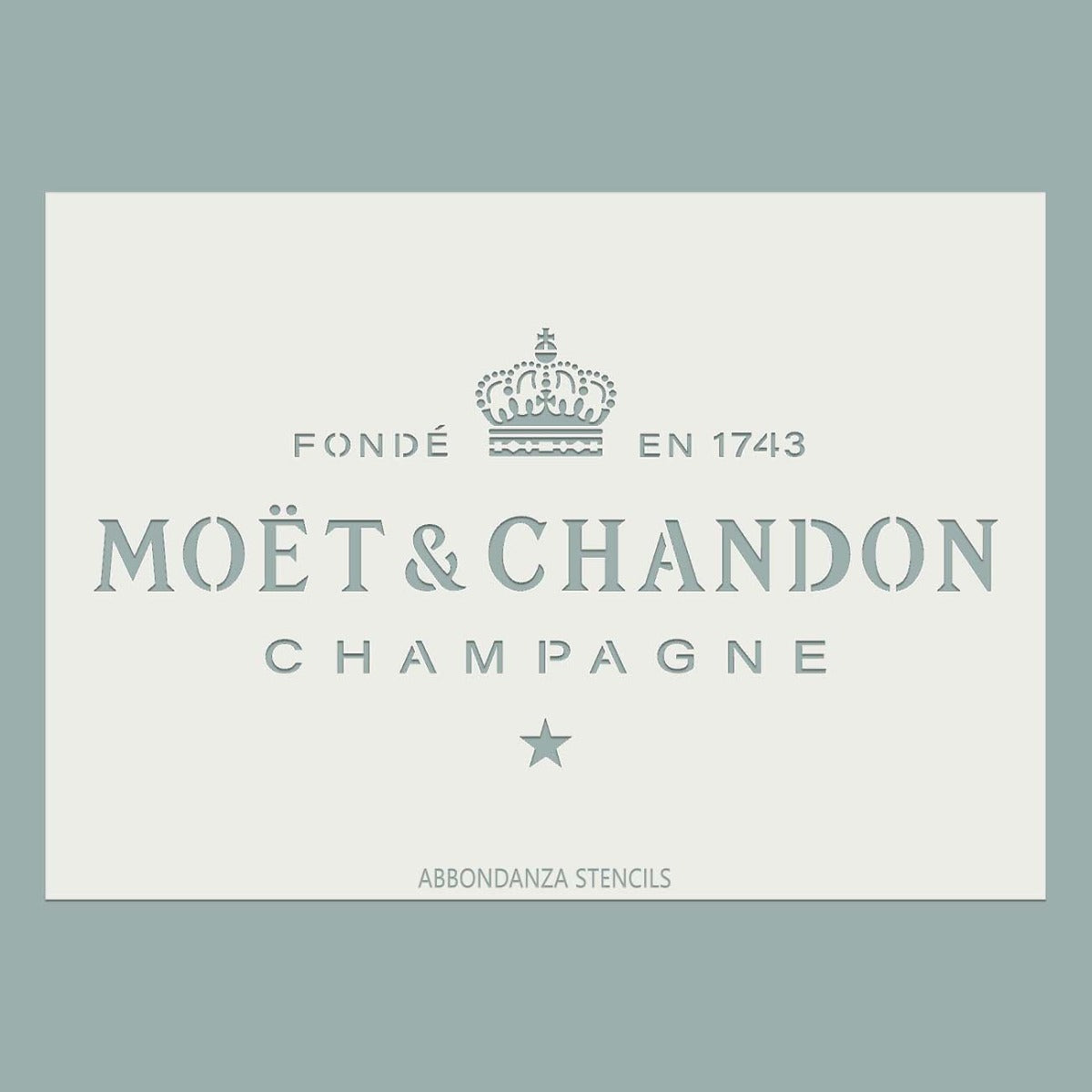 Stencil Moët & Chandon