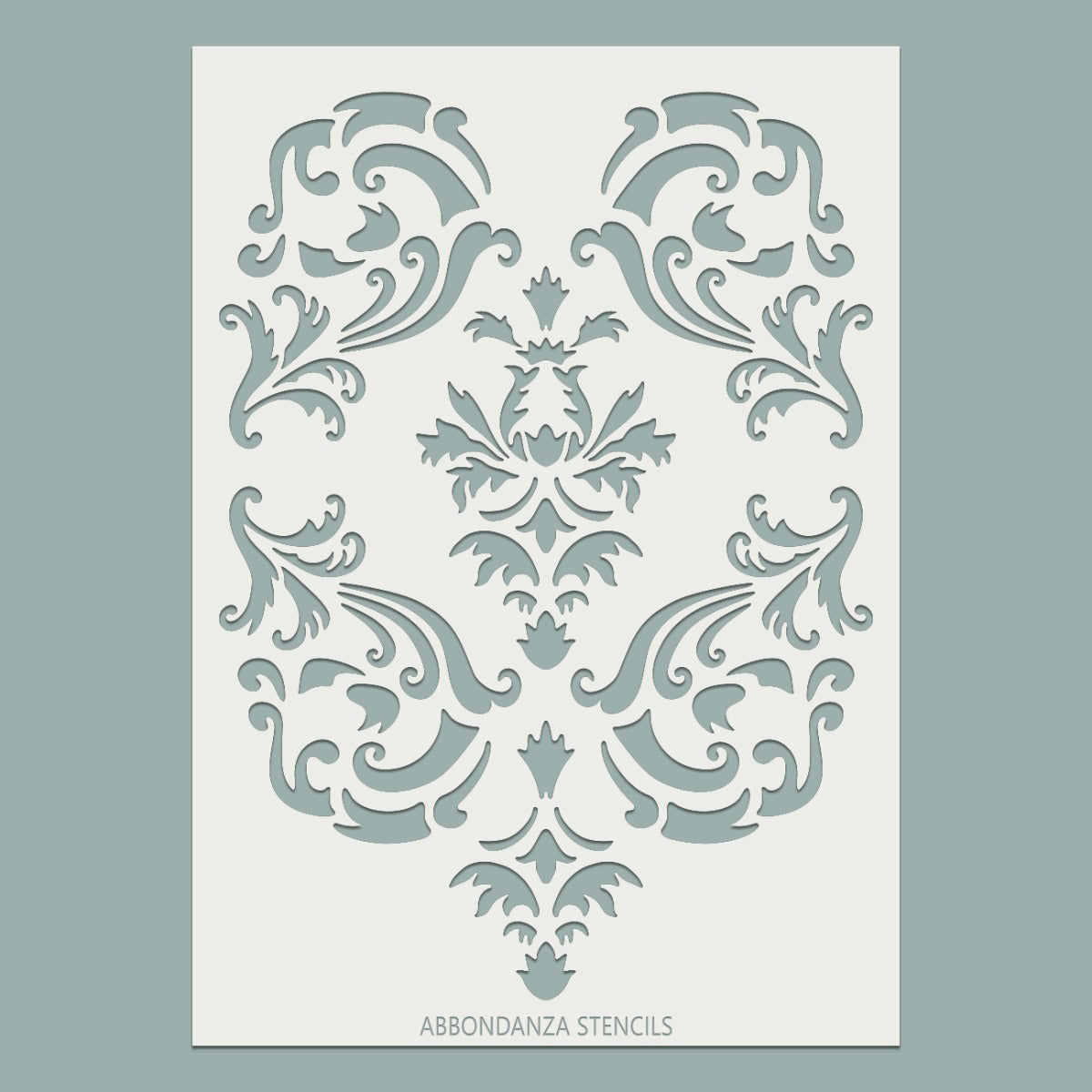Stencil Swirly Damask