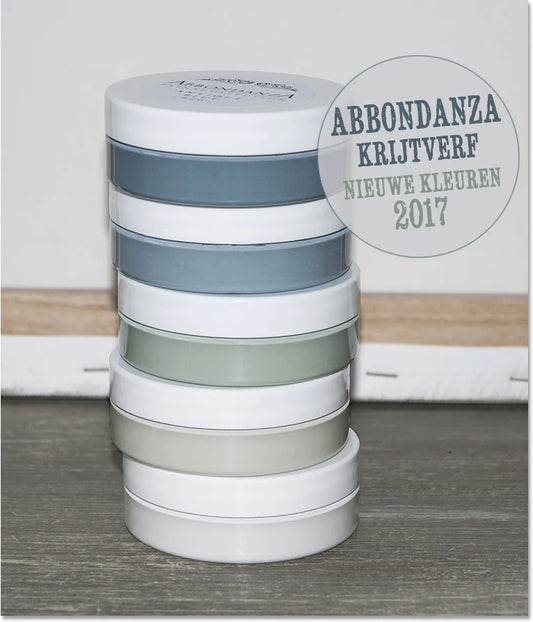 Abbondanza krijtverf nieuwe kleuren