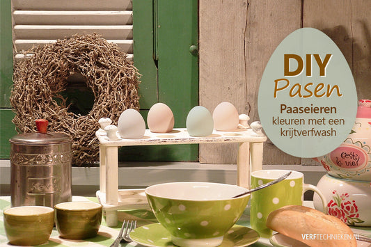 Eieren decoreren met een colourwash