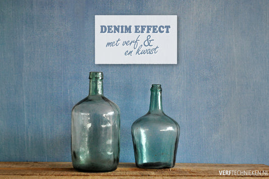 Denim effect zelf maken met verf