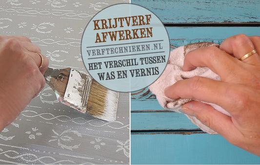 Krijtverf afwerken: het verschil tussen was en vernis