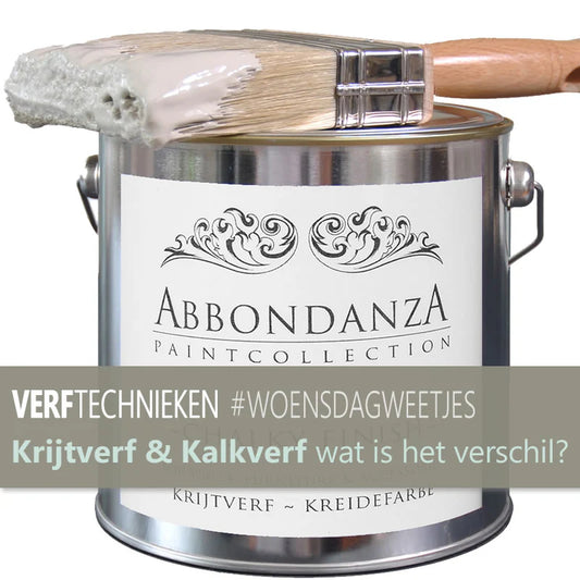 Krijtverf en kalkverf; wat is het verschil?