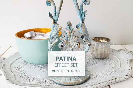 Gepatineerd koper effect met de patina effect set