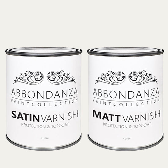 Abbondanza vernissen, mat en zijdeglans