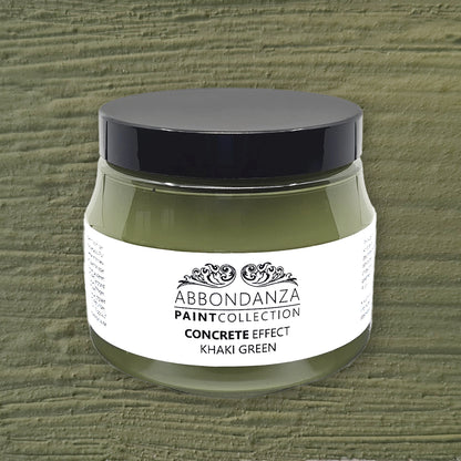 Concrete Effect Khaki Green