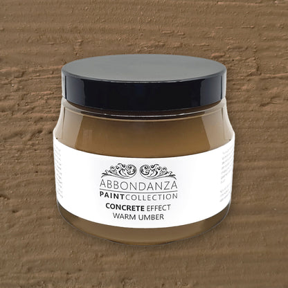 Concrete Effect Warm Umber