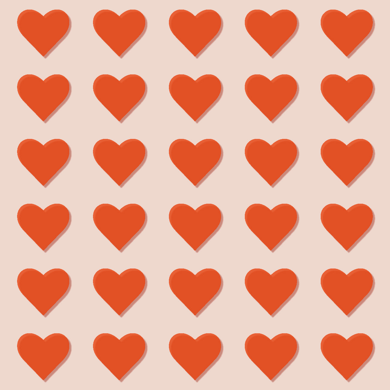 Stencil Big Heart Pattern, voor een decoratief hartenpatroon op meubels, muren en accessoires.