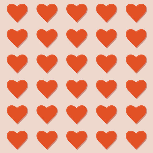 Stencil Big Heart Pattern, voor een decoratief hartenpatroon op meubels, muren en accessoires.