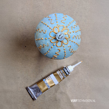 Contourpasta kerstbal