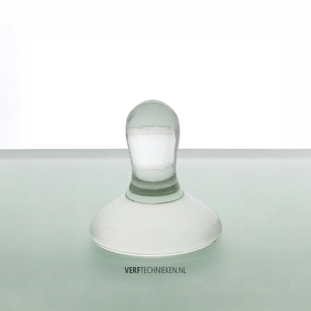 Glazen loper voor het wrijven van pigmenten