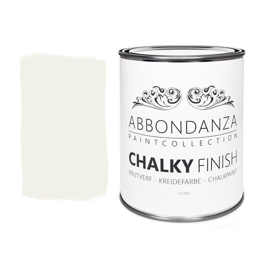 Krijtverf Chalk is een vergrijsde oudwitte tint, perfect voor een vintage look