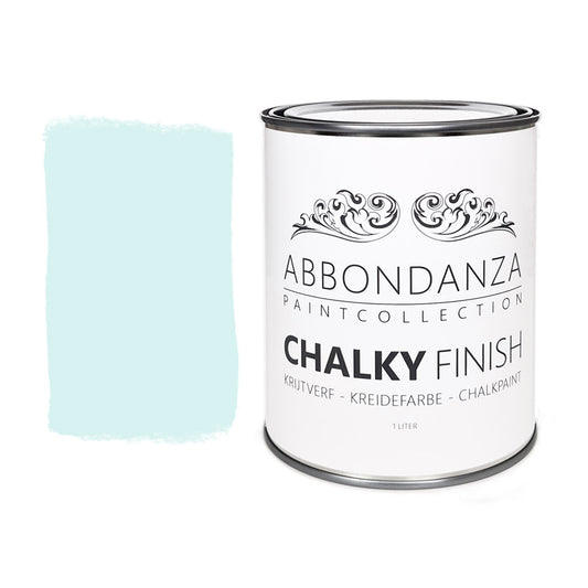 Abbondanza krijtverf Hazy Blue, licht vergrijsd pastelblauw