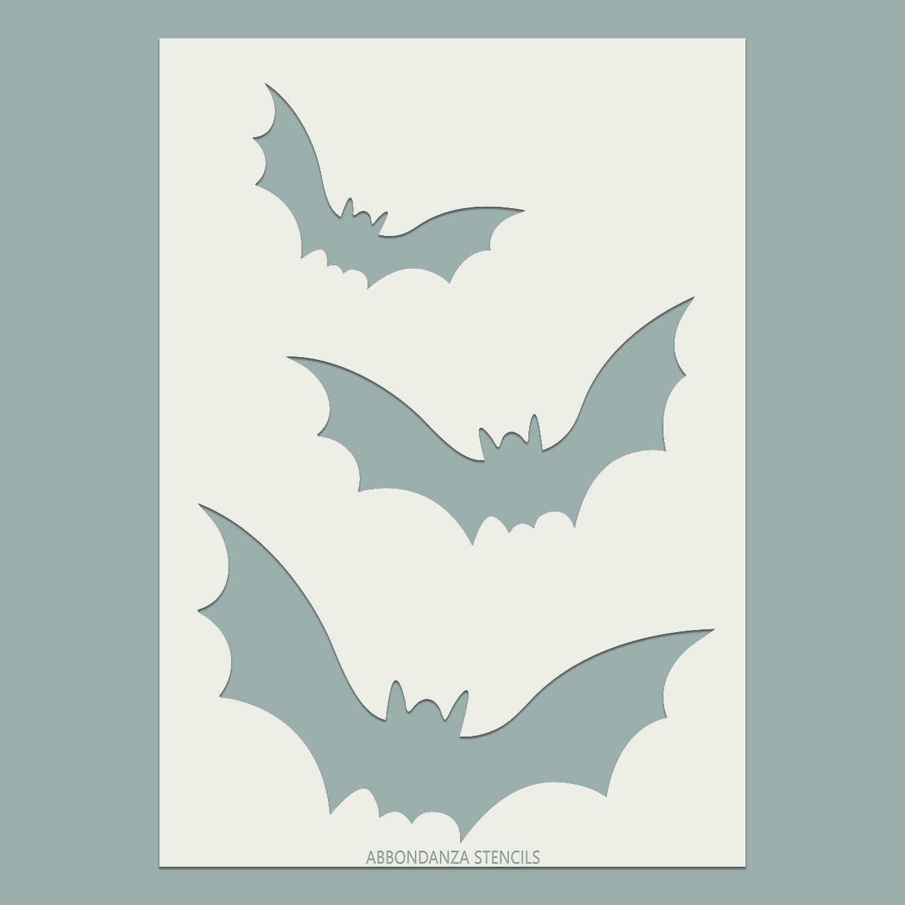 Abbondanza Stencil Flying Bats