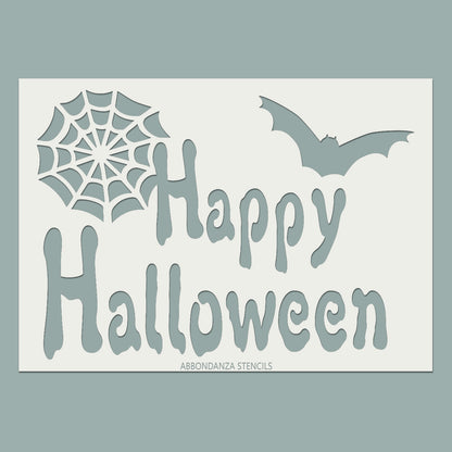 Abbondanza Stencil Happy Halloween