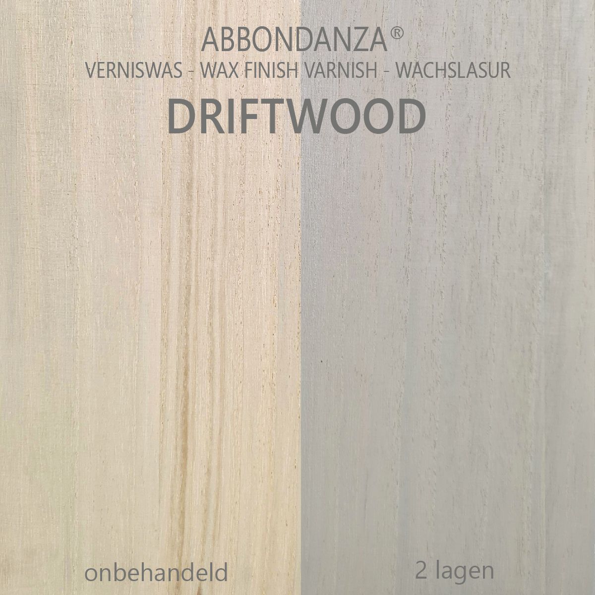 Abbondanza verniswas Driftwood voorbeeld