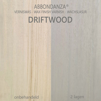 Abbondanza verniswas Driftwood voorbeeld