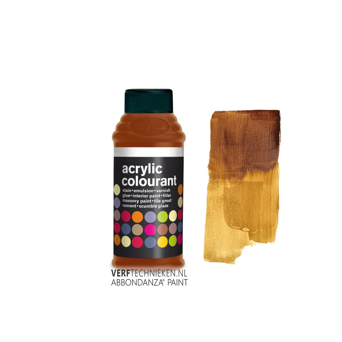 Acrylpigment Ongebrande Siena swatch