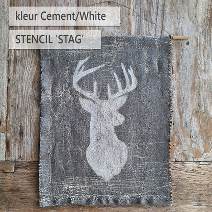DIY pakket stoer wanddoek met stucco