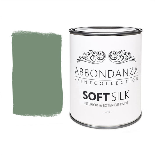 Lak Soft Silk Vintage Green is een vergrijsd blauw-groen. Afhankelijk van de lichtval kan deze Duck Egg tint meer groen of meer blauw ogen