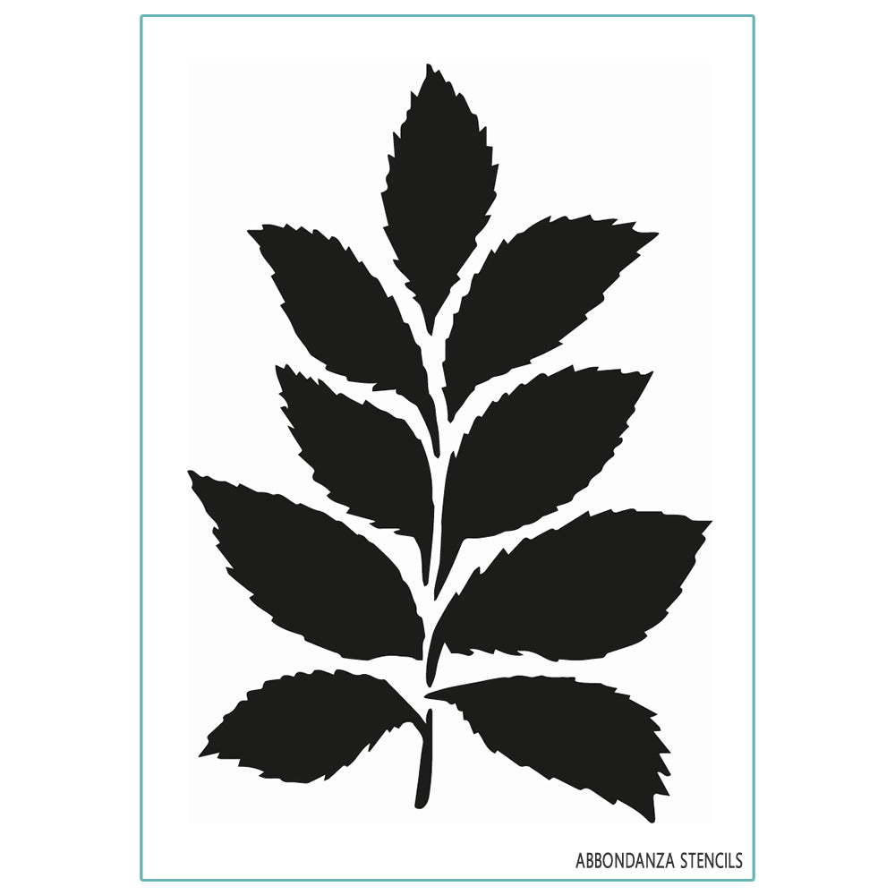 Stencil Leaf Branch