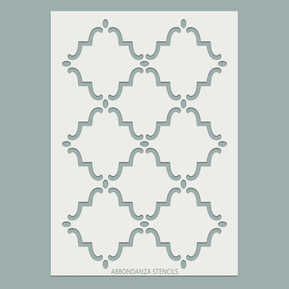 Stencil 1001 Nights Trellis – Verftechnieken