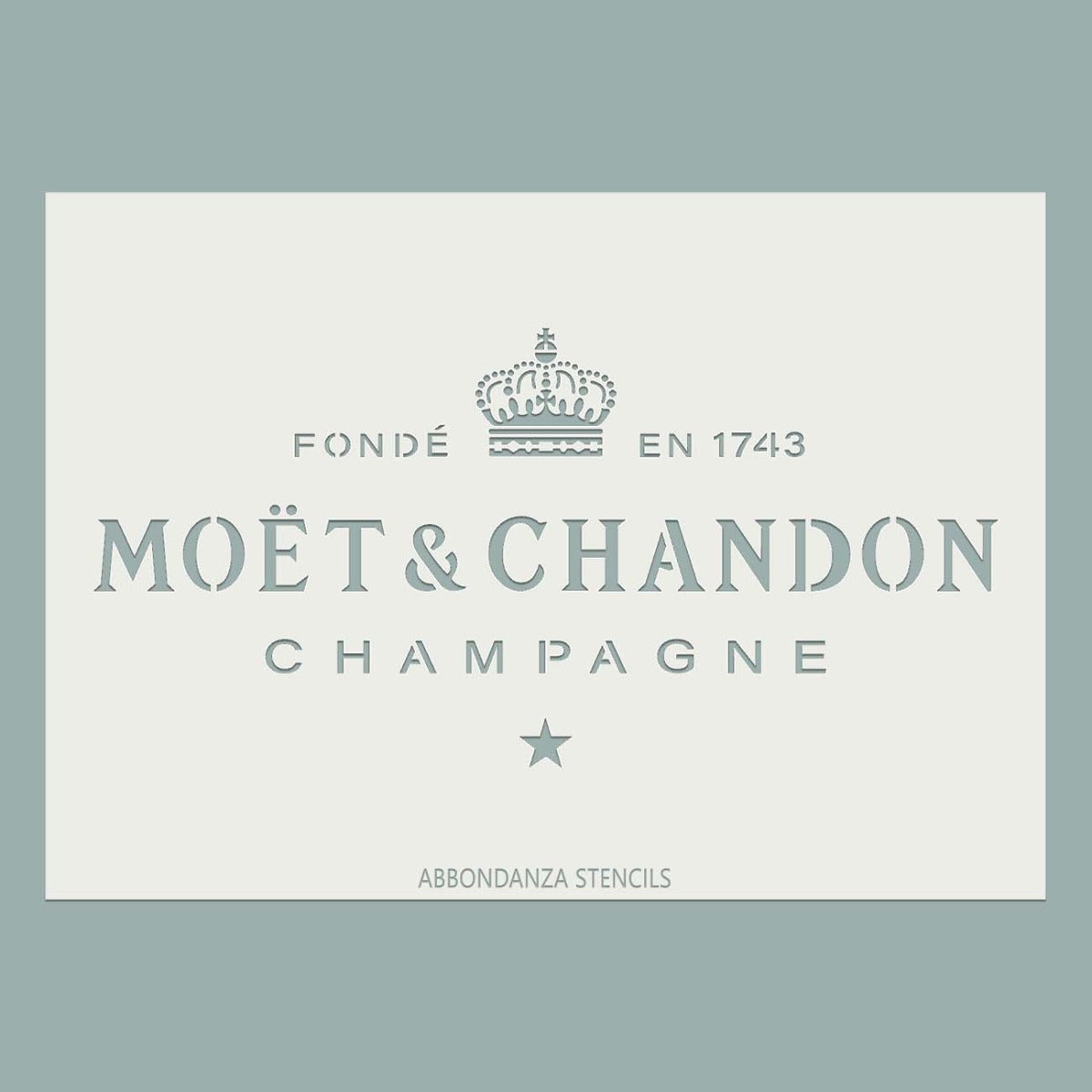 Stencil Moët et Chandon