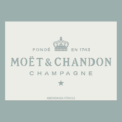 Stencil Moët et Chandon