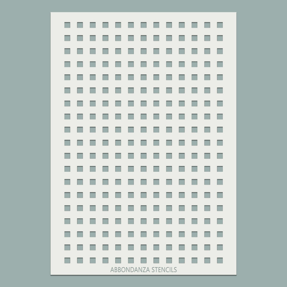 Stencil Squares Grid – Verftechnieken
