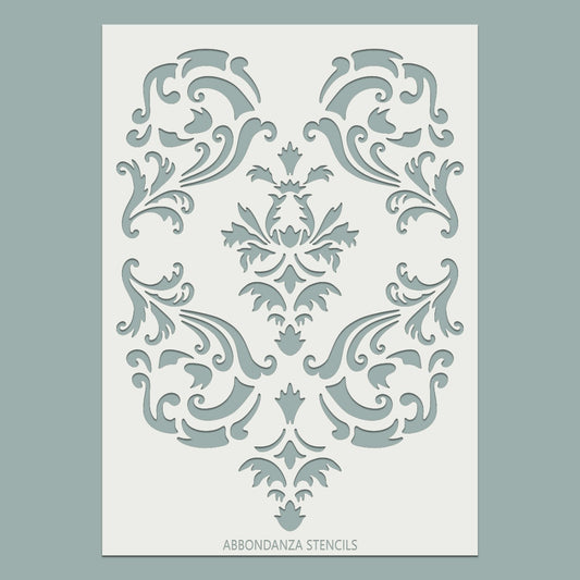 Stencil Swirly Damask