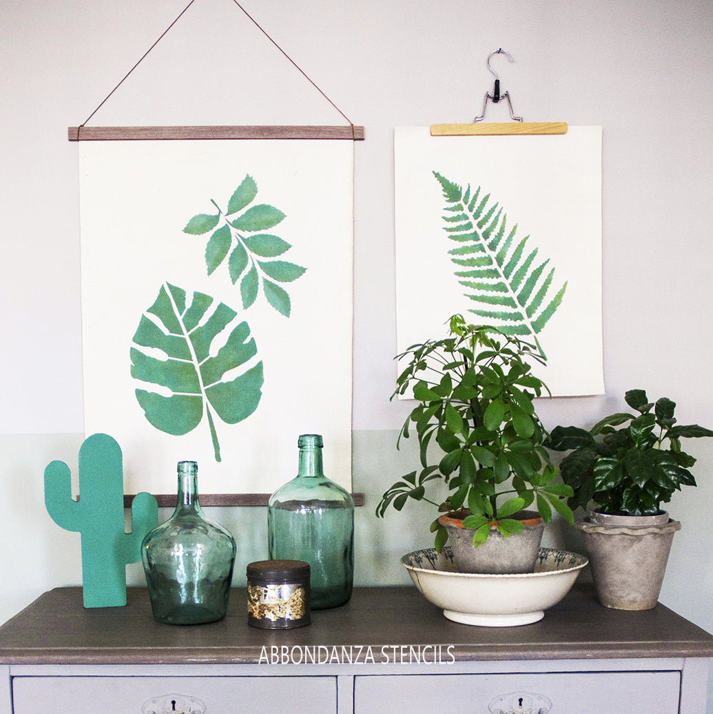 DIY botanic stencils